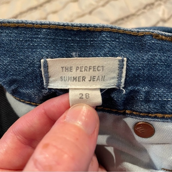 Madewell The Perfect Summer Jean: Destructed Edition Robinson Wash 28 Distressed - Picture 5 of 10